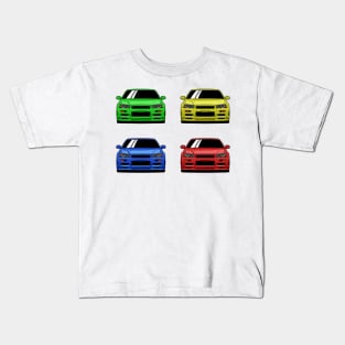 Skyline GT-R R34 X4 Kids T-Shirt